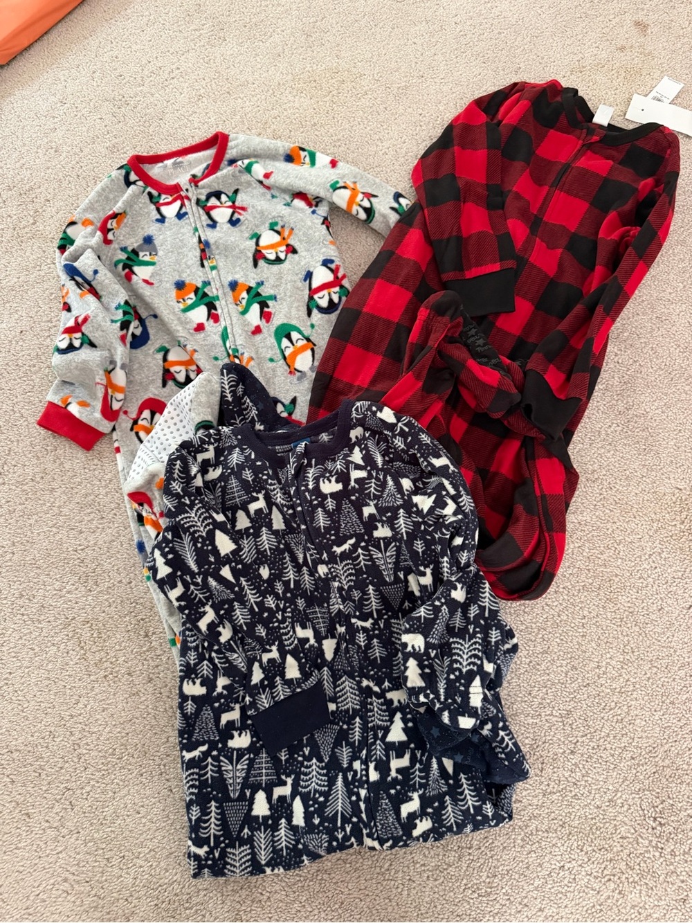5T footie pajamas fleece